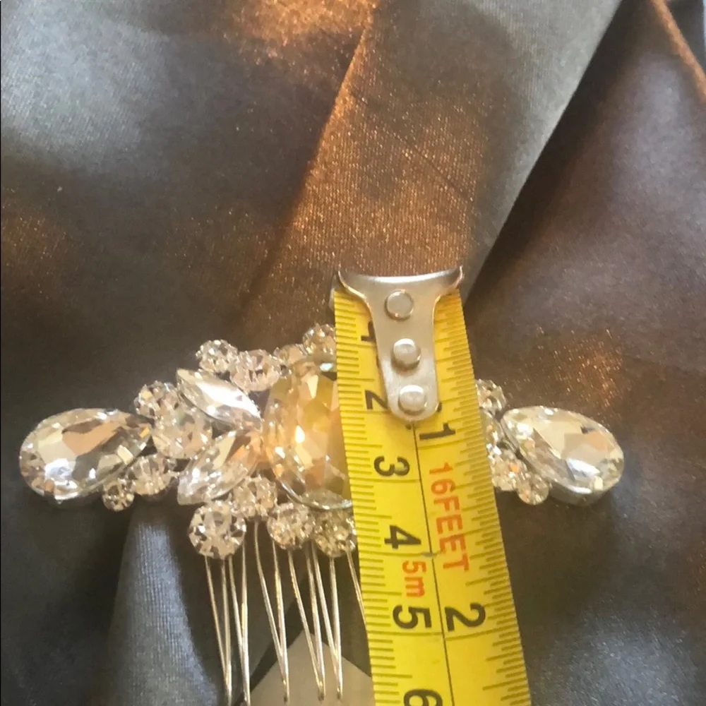 BRIDAL HAIR CLIP COMB | GORGEOUS RHINESTONE BRIDAL HAIR CLIP - Wedding PROM